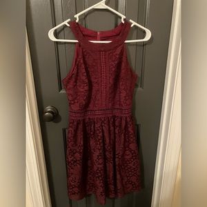 Garnet Lace Dress